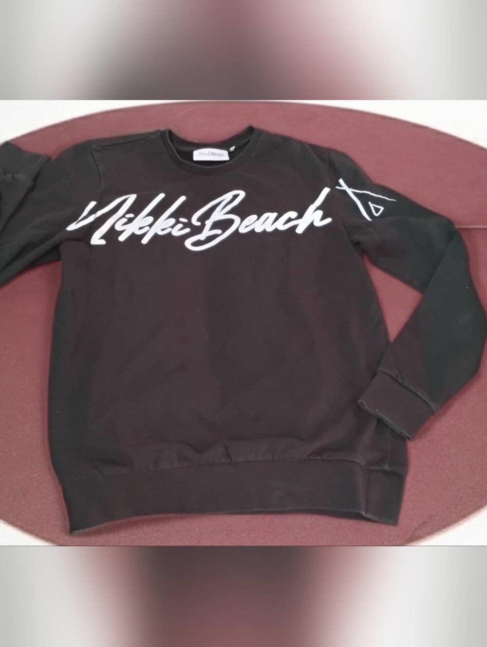 Nikki Beach Black Crewneck Sweater
